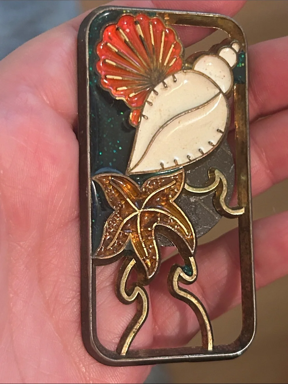 Vintage Hawaii Holland Enamel Sea Life Magnet Lot